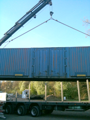 Transpert neuer Container
