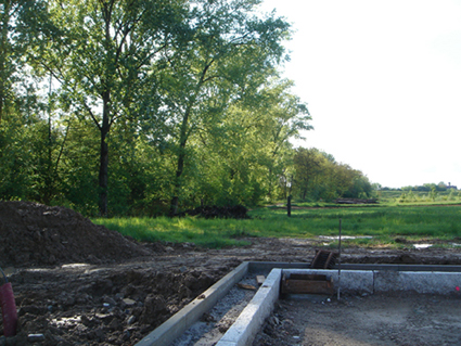 Strasse in Ballrechten im Mai